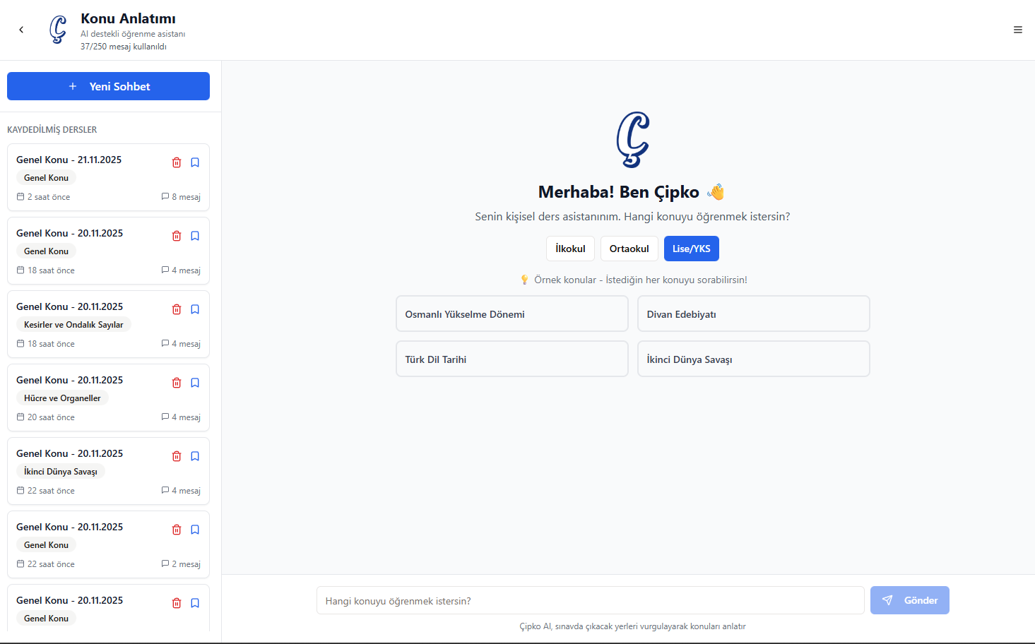 ÇipkoTest - Main product screenshot demonstrating key features and user interface
