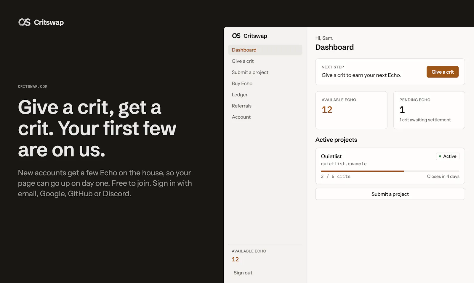 Critswap screenshot 7