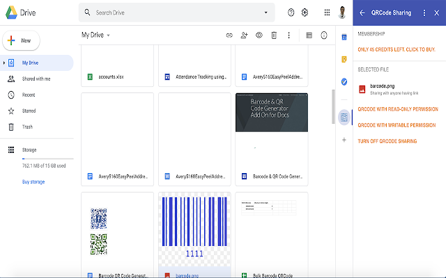 G QR Code Sharing for Google Drive gallery image