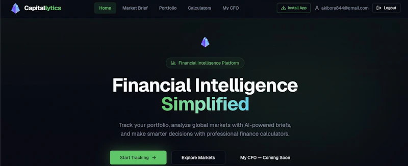 Capitallytics screenshot 2