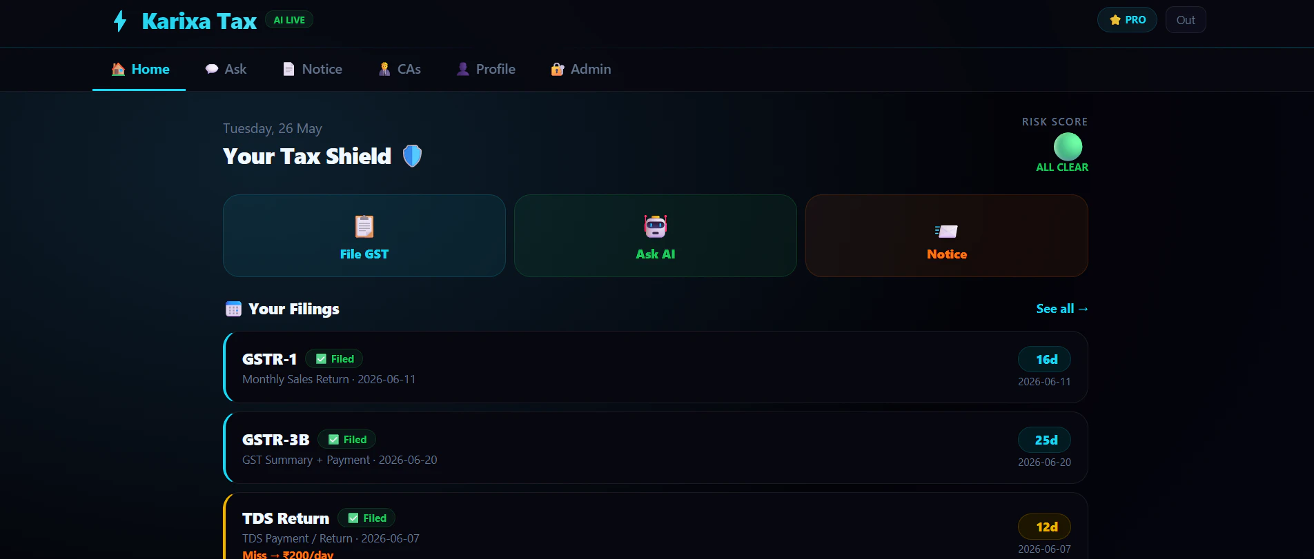 Karixa Tax screenshot 2
