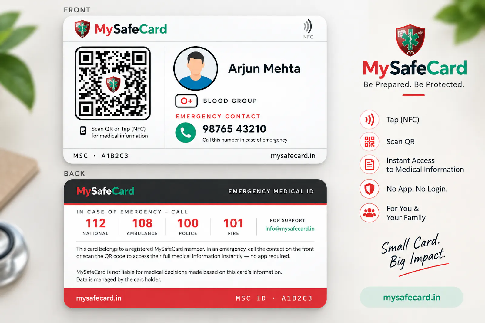 MySafeCard screenshot 1