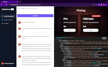 Maximus AI Components Generator gallery image