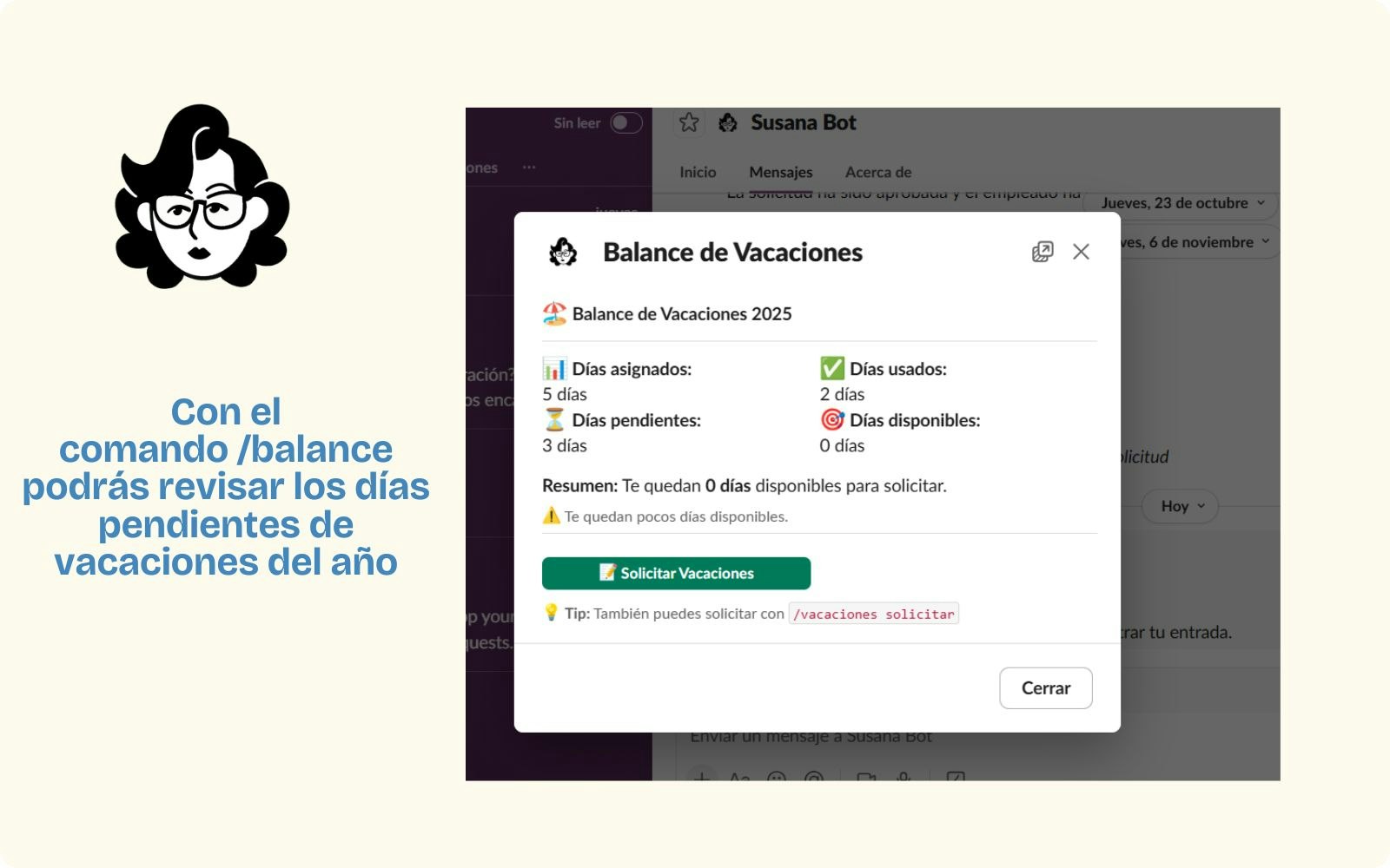 Susana Bot - Screenshot 4 showing product features and functionality