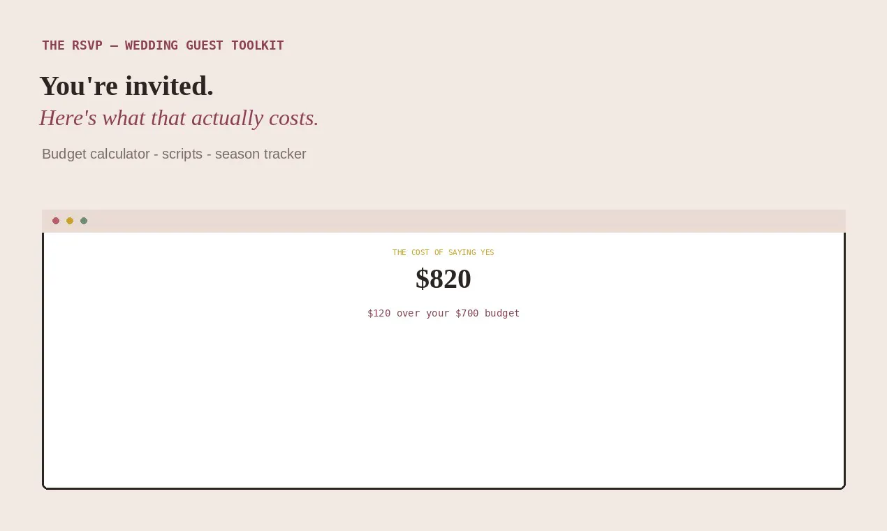 The RSVP — Wedding Guest Toolkit gallery image