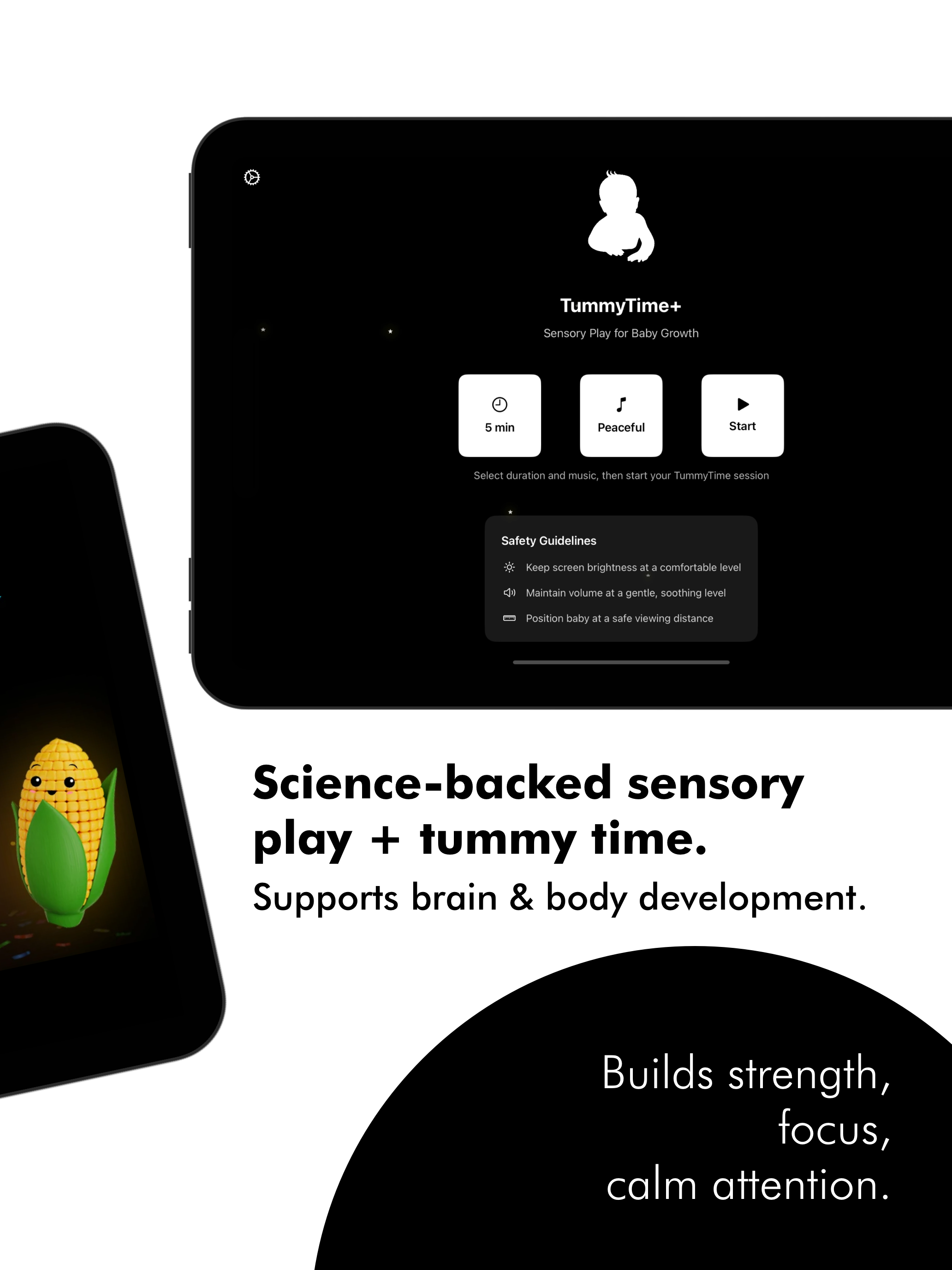 TummyTime+ - Screenshot 2 showing product features and functionality