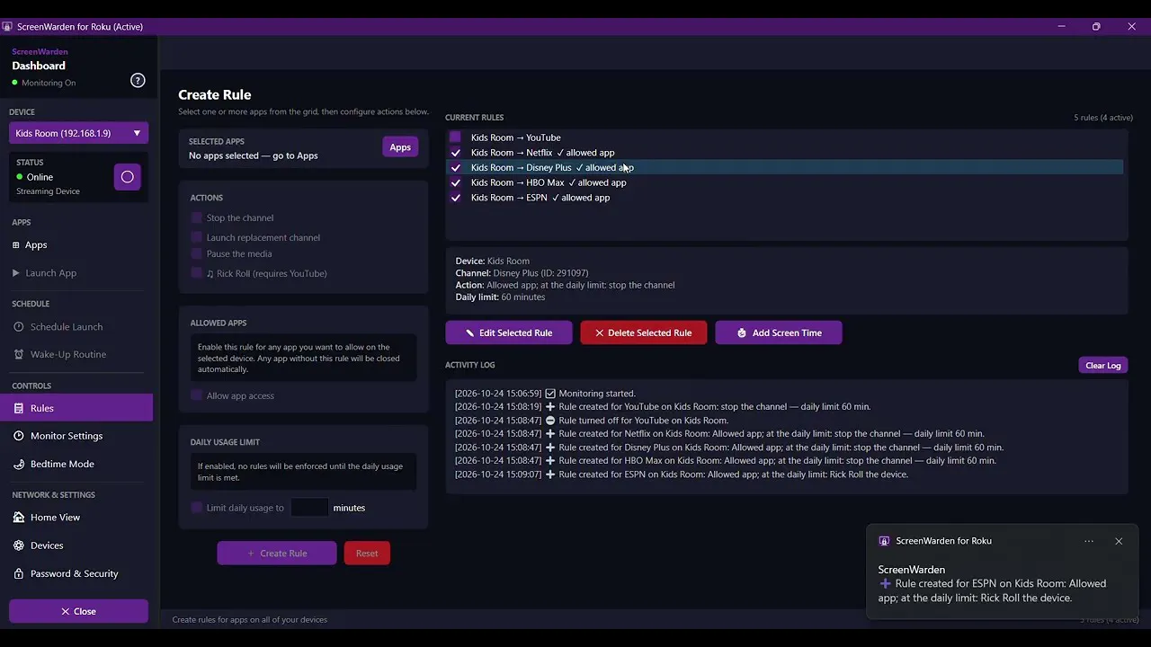 ScreenWarden for Roku gallery image