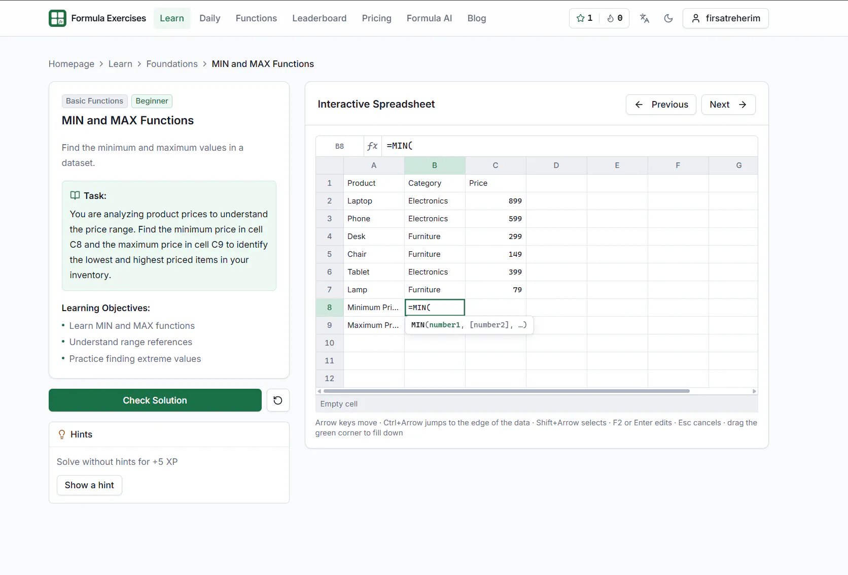 Excel Formula Exercises gallery image