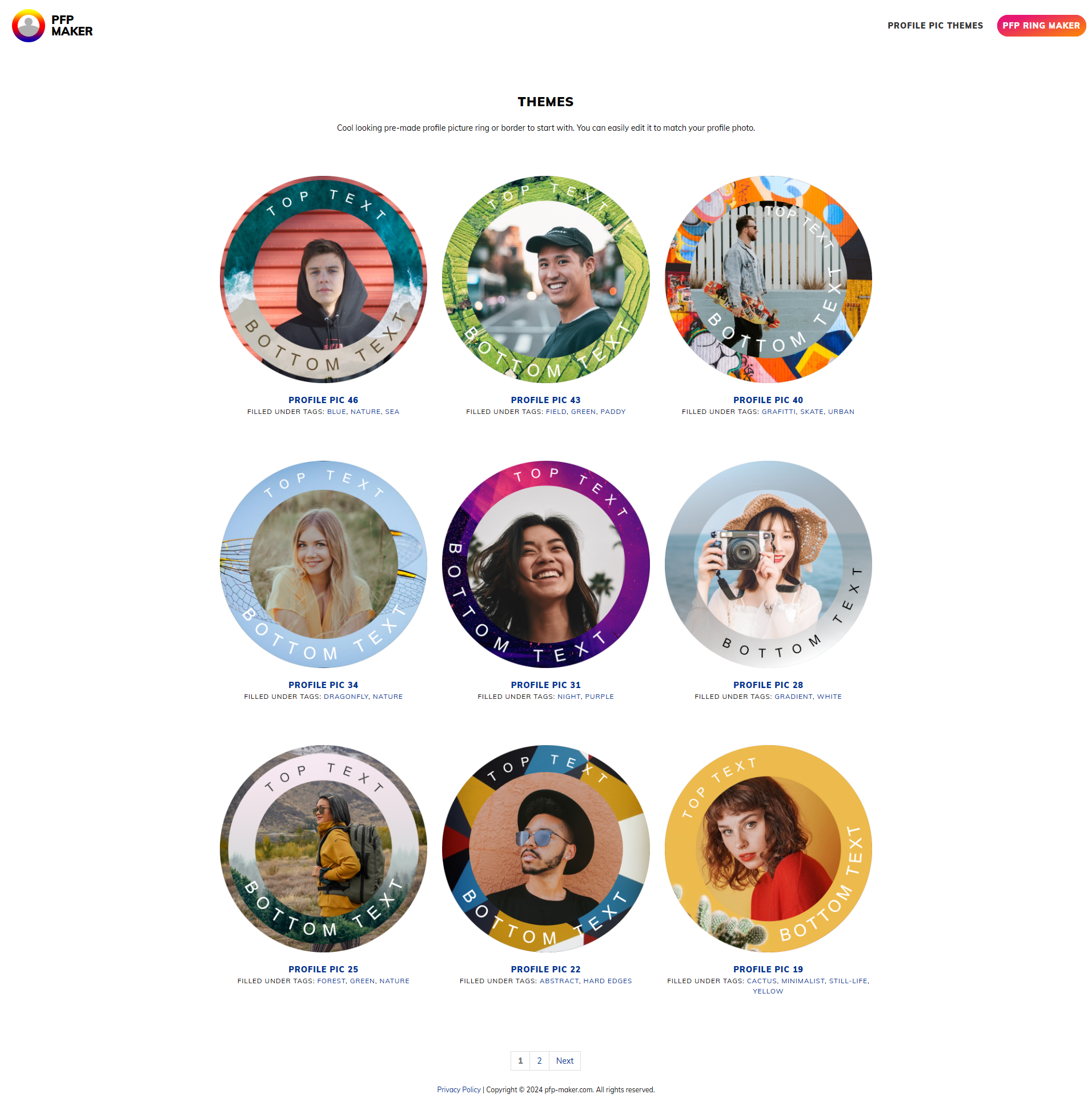 Media pfp-maker.com - Buat cincin gambar profil dari gambar dan teks 3
