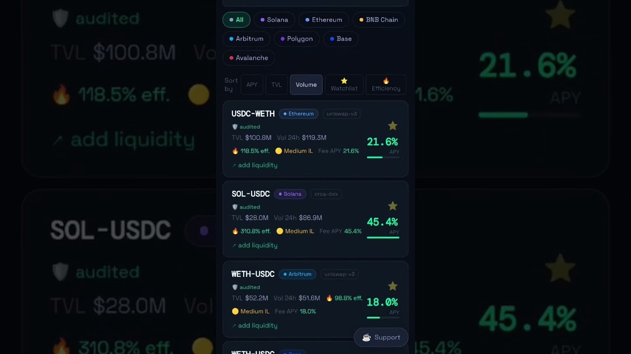 PoolFi — DeFi APY Tracker gallery image