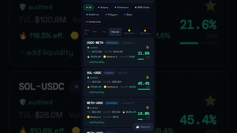 PoolFi — DeFi APY Tracker screenshot 1 (video preview)