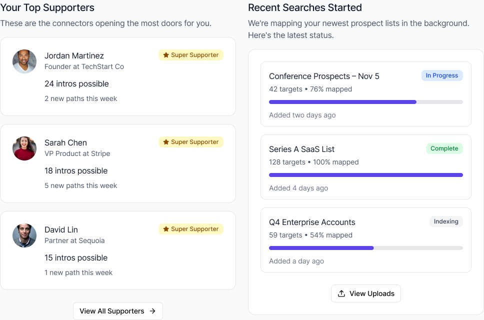 Draftboard Warm Intro Agent gallery image