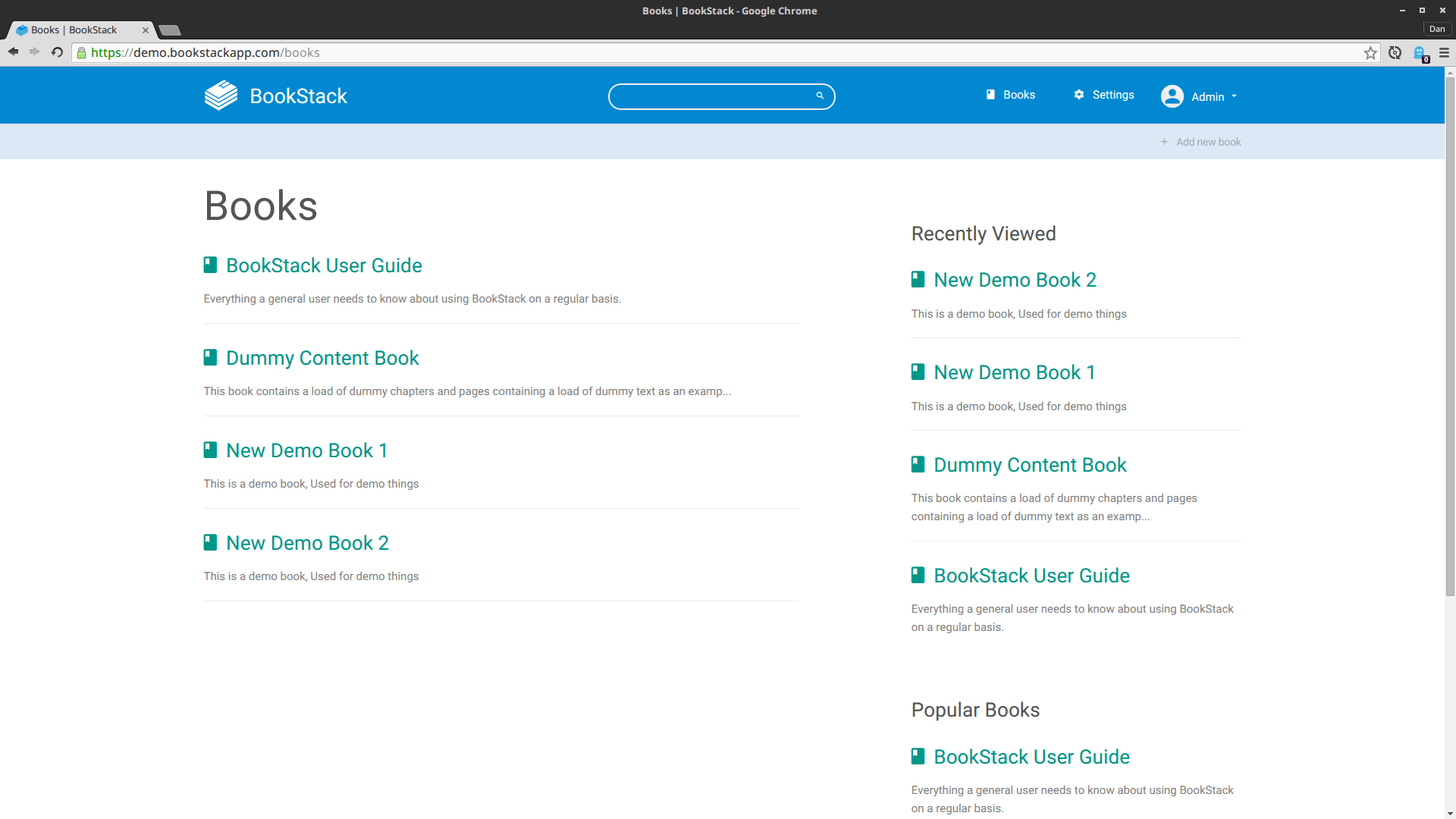 BookStack gallery image