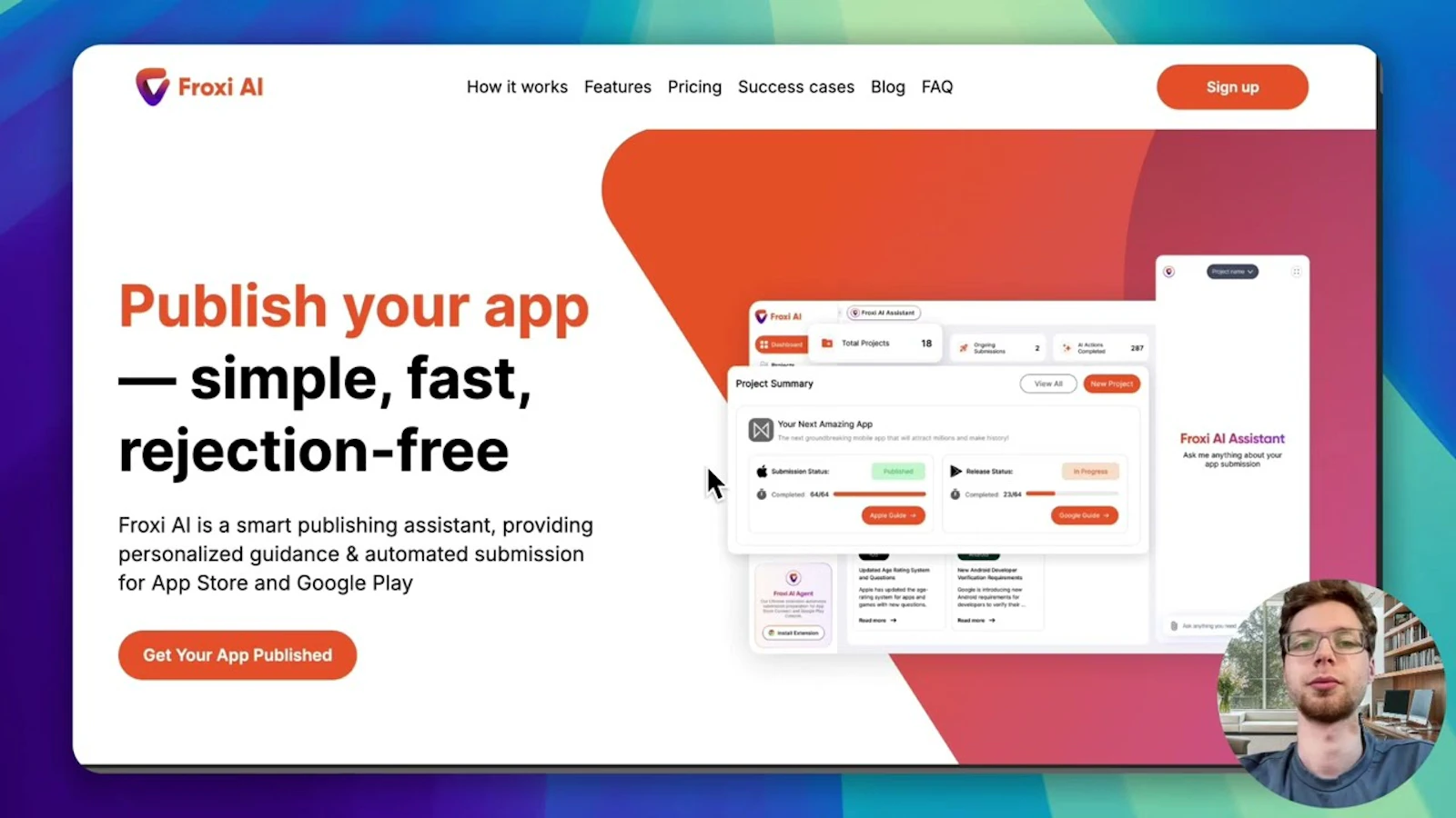 Froxi AI screenshot 1 (video preview)