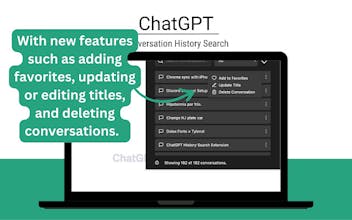 ChatGPT Conversation History Search gallery image
