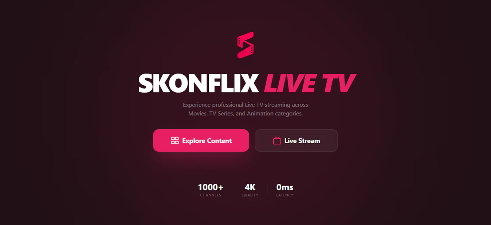Skonflix Live TV screenshot 1