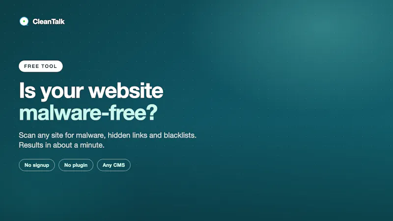 CleanTalk Website Malware Scanner screenshot 2