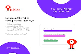 Tubics Startup Plan gallery image