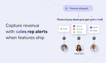 Collaboration between product and sales representatives for addressing feature gaps.