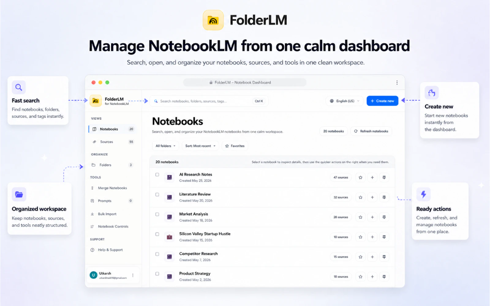 FolderLM For NotebookLM screenshot 3