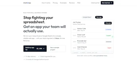 Sheets2App gallery image