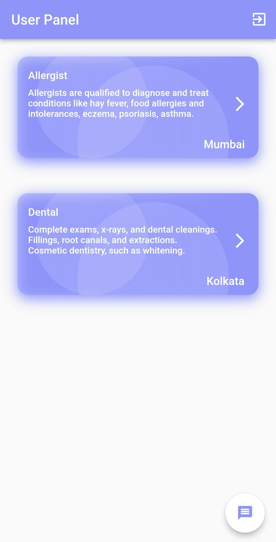 Medical Services App