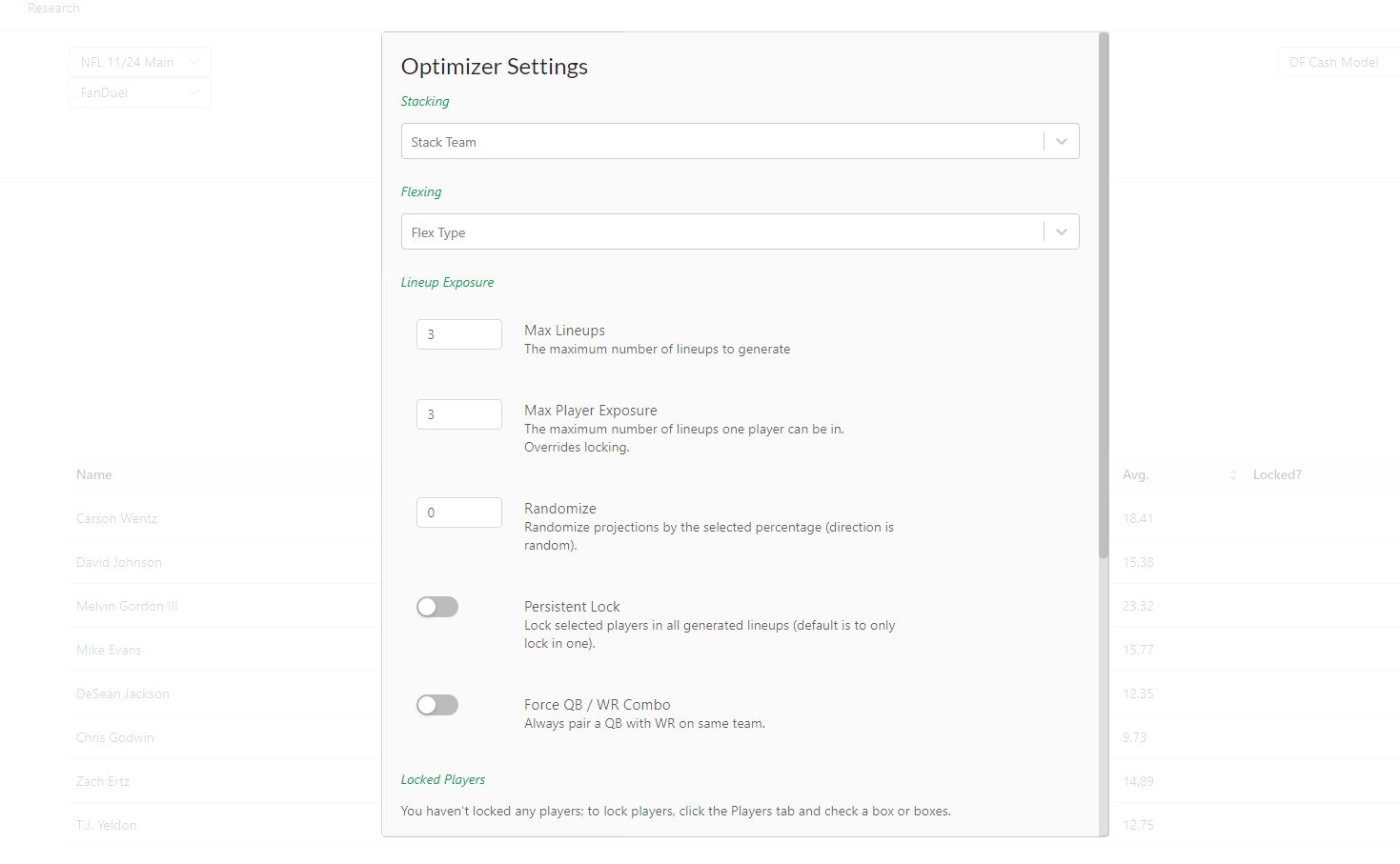 Monte Carlo DFS Lineup Optimizer gallery image