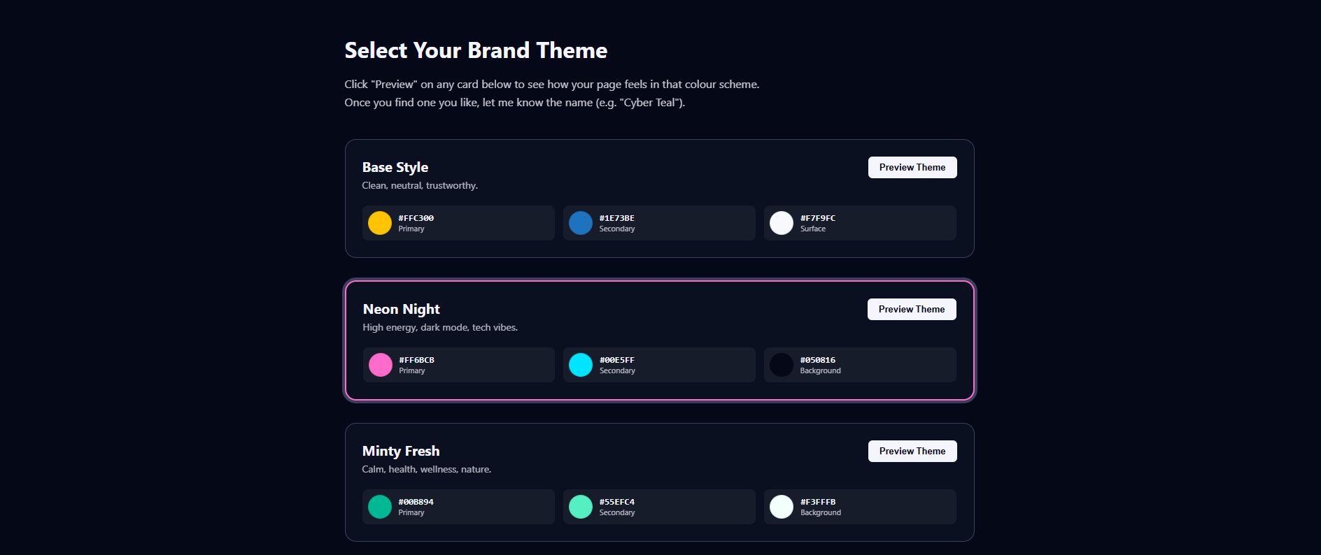Freelance Brand Previewer gallery image