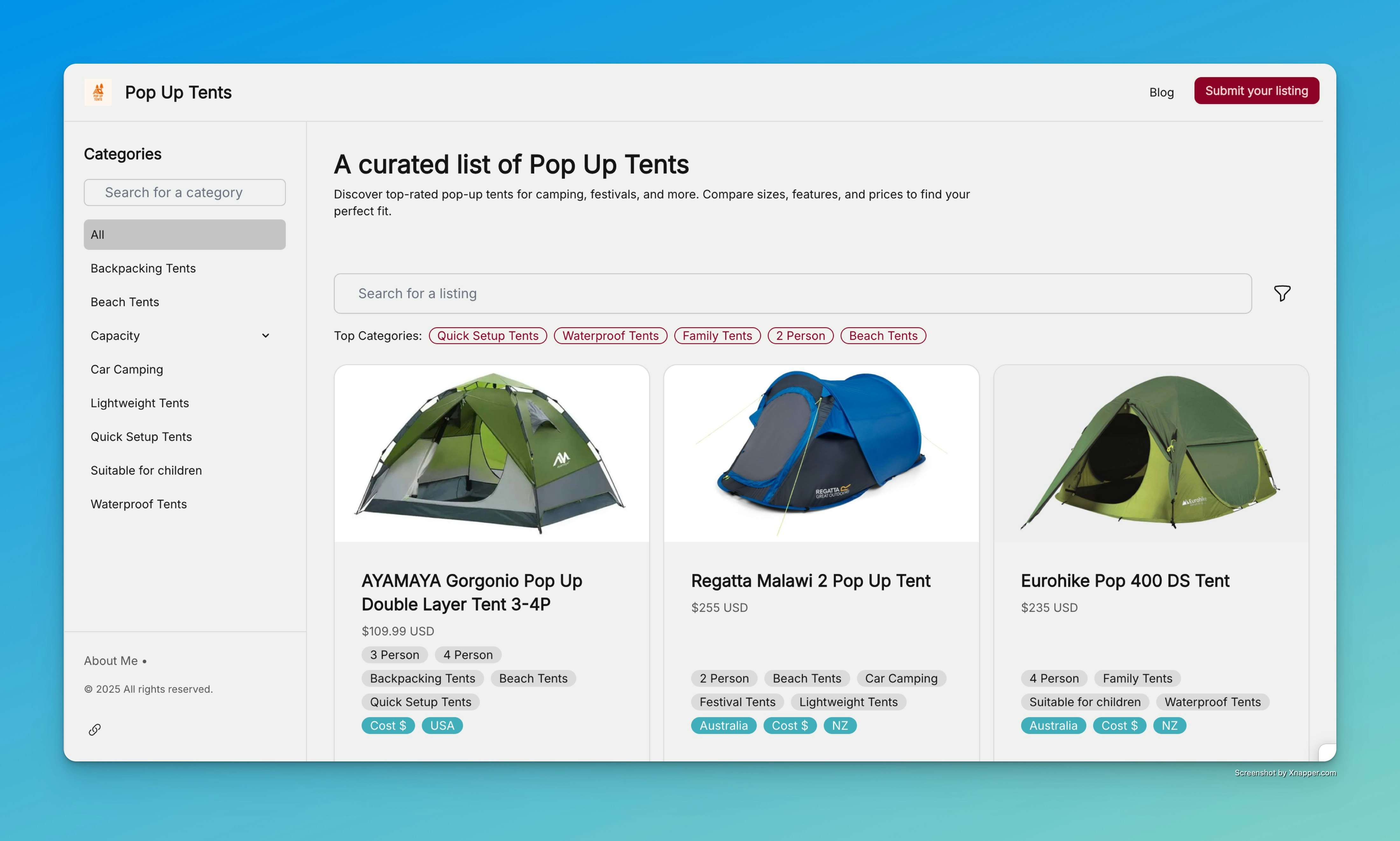 Pop Up Tents - A curated list of Pop Up Tents media 2