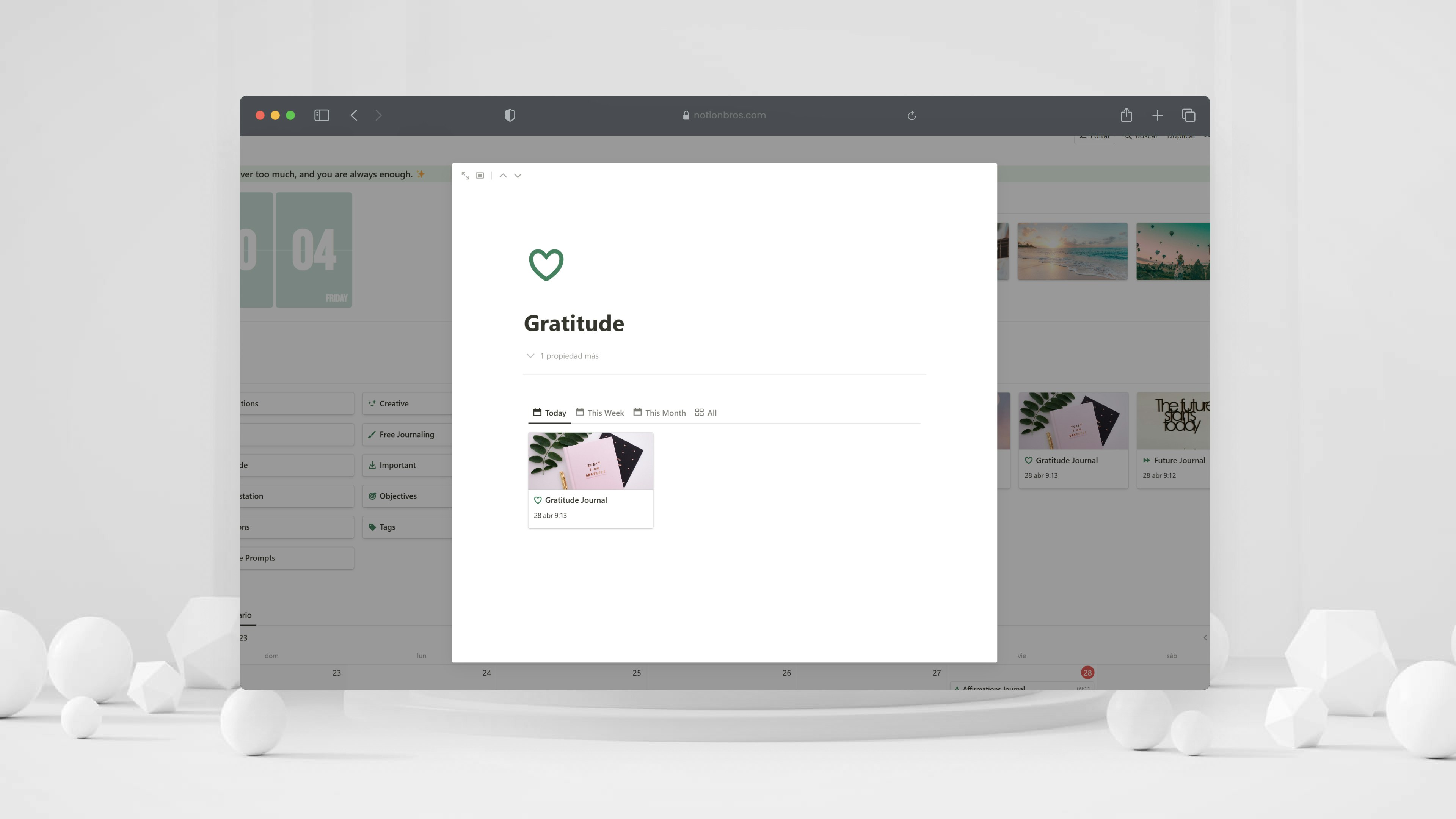 Notion Journal Template media 3