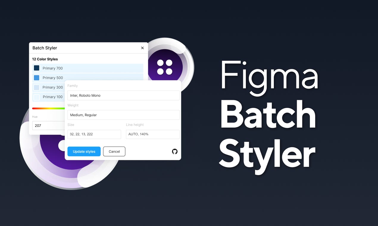 Batch Styler for Figma Change multiple Color / Text Styles at once