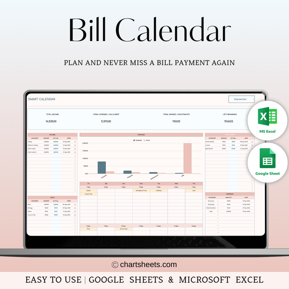 Smart Calendar Tracker for Google Sheets media 1