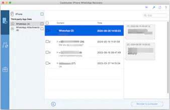 Coolmuster iPhone WhatsApp Recovery Mac gallery image