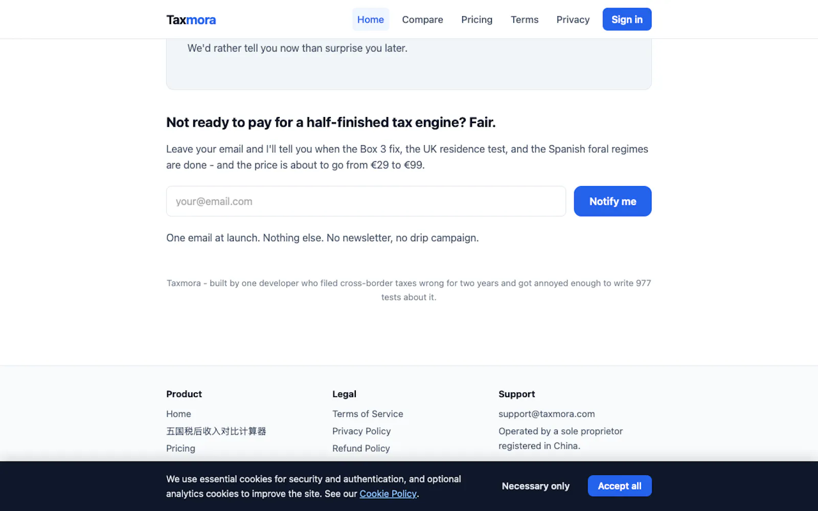 Taxmora screenshot 2