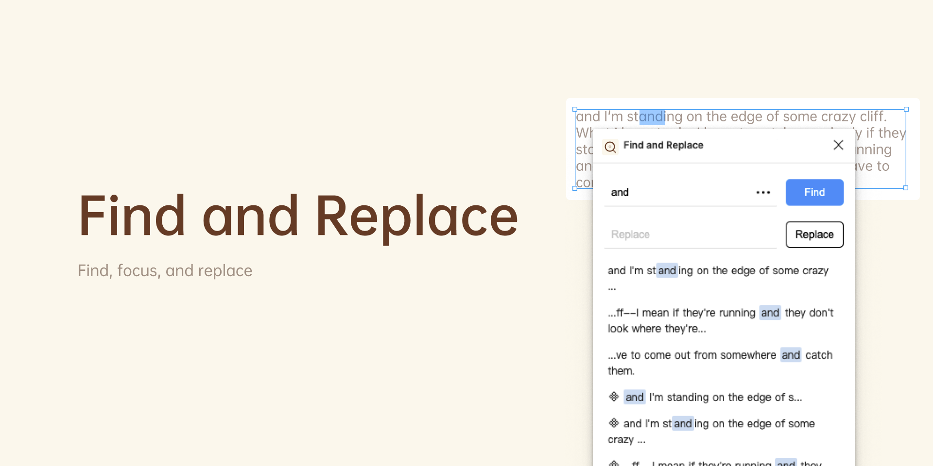 Find and Replace gallery image