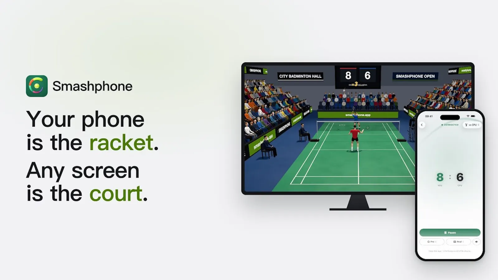 Turns your iPhone into a racket screenshot 1 (video preview)