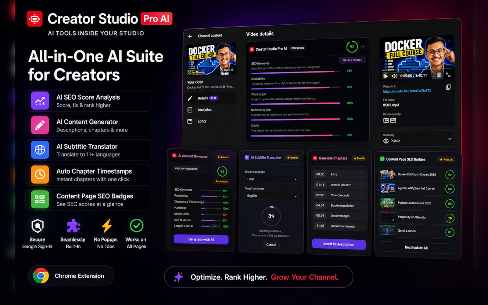 Creator Studio Pro AI for Youtubers screenshot 2