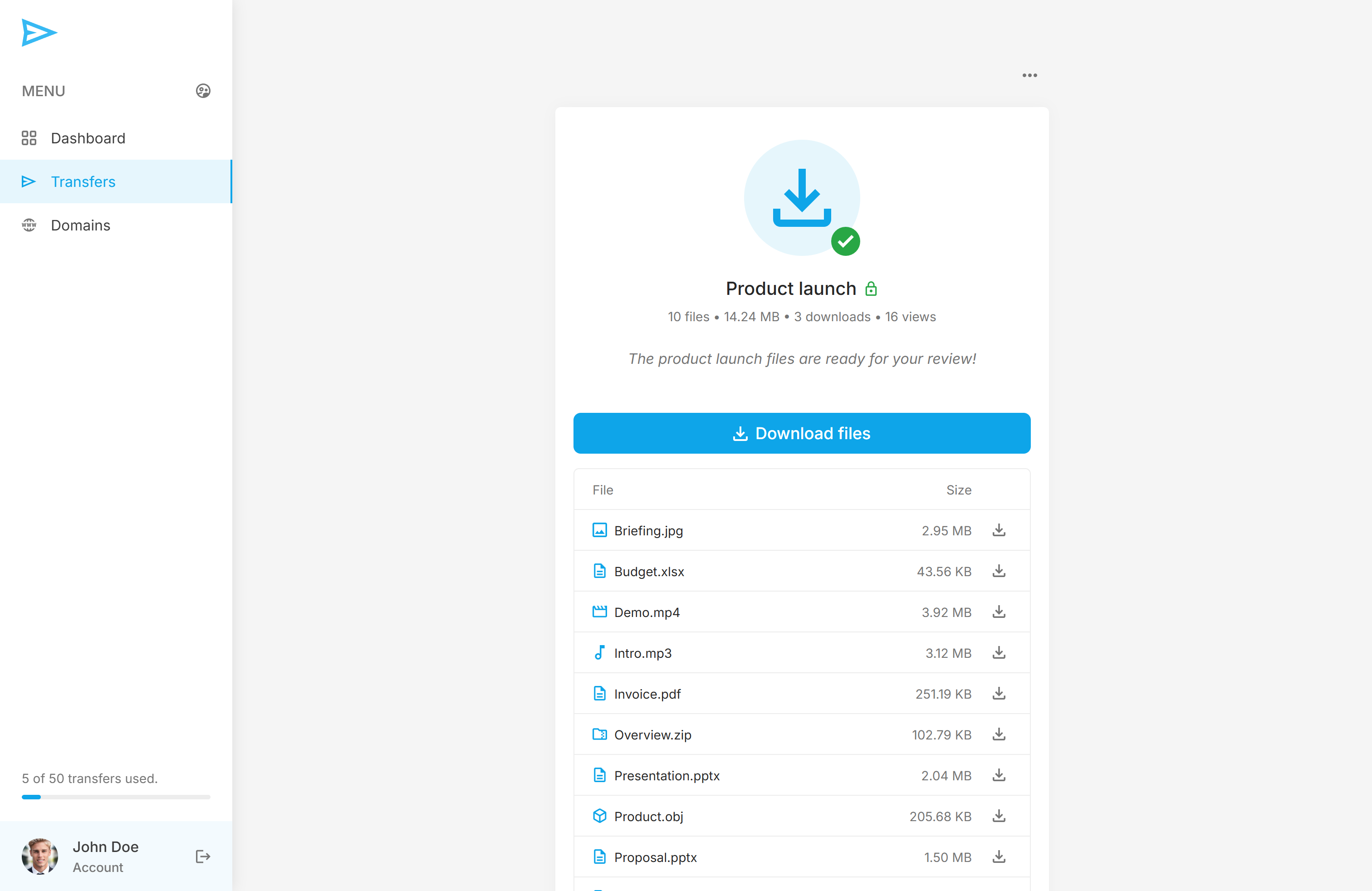 phpTransfer gallery image