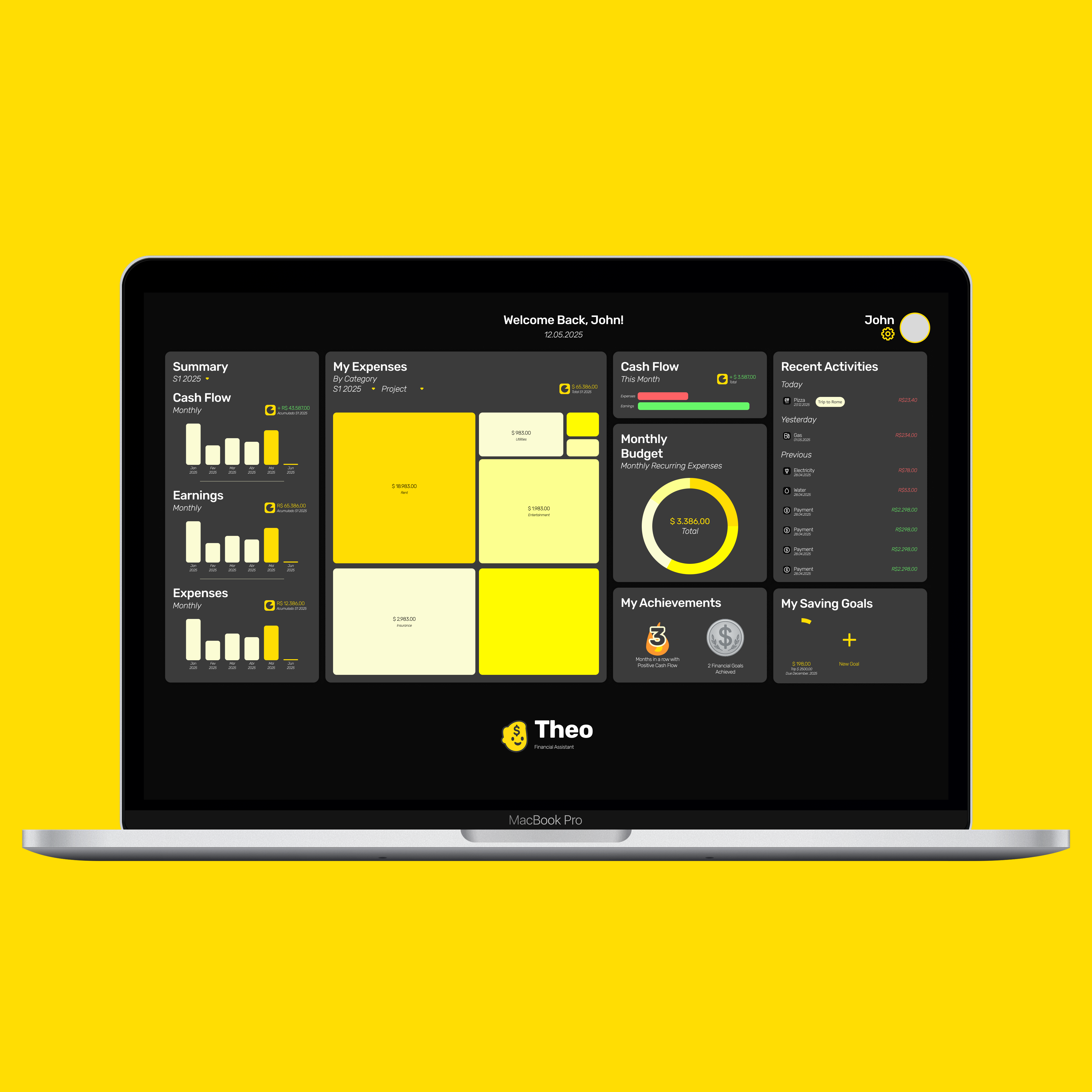 Theo Financial Assistant - Screenshot 2 showing product features and functionality