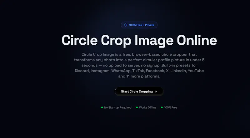 Circle Crop Image screenshot 1