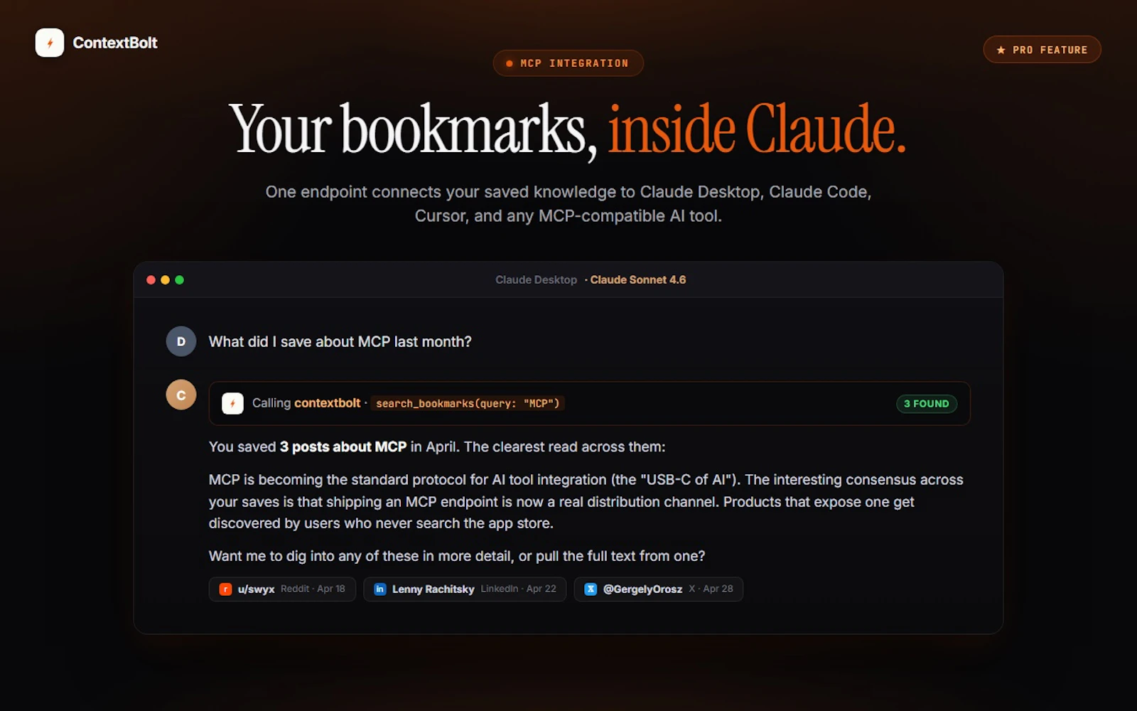 ContextBolt screenshot 1