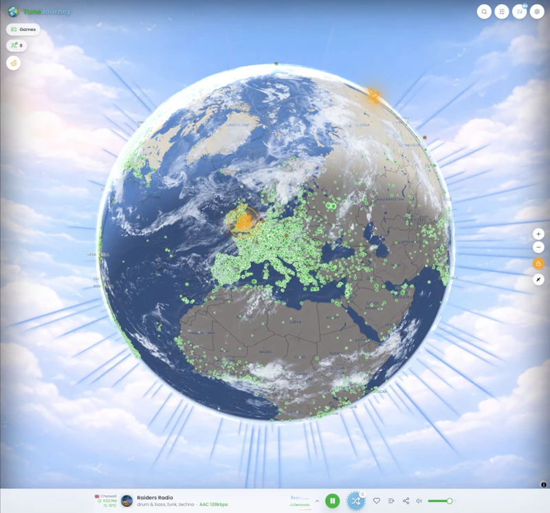 TuneJourney.com screenshot 2