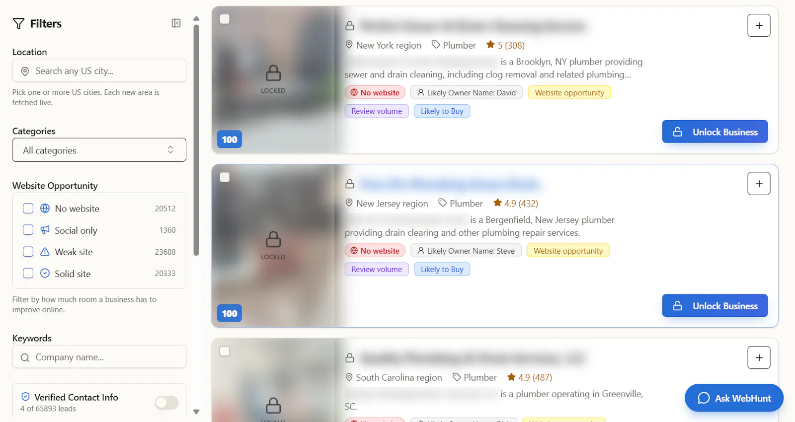 WebHunt.ai screenshot 3