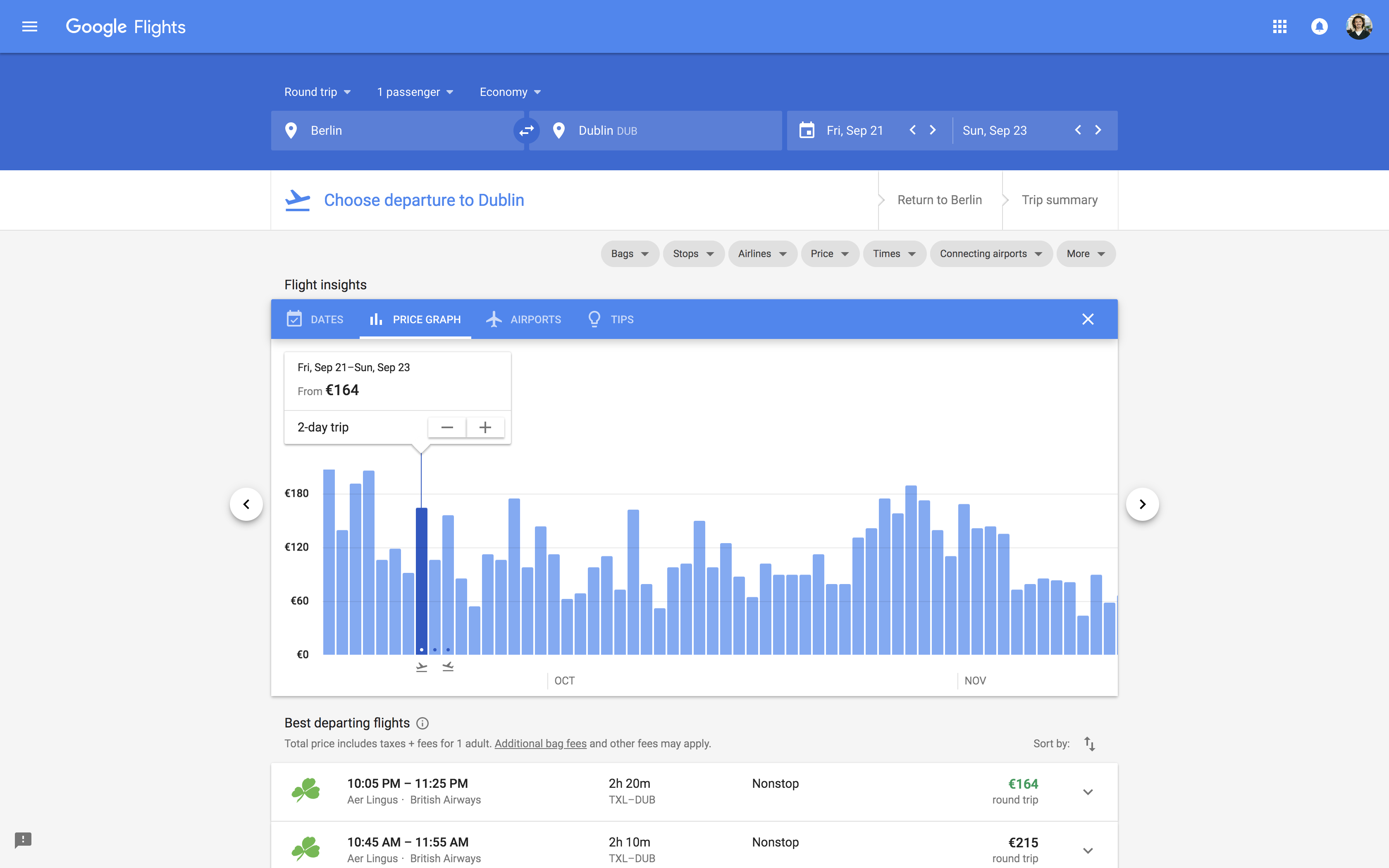 Google Flights 2.0 gallery image