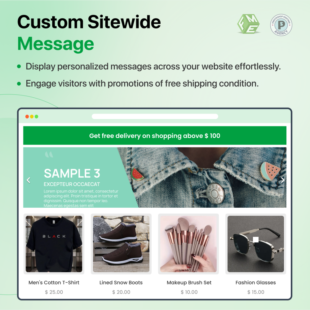 Prestashop бесплатная доставка медиа 5
