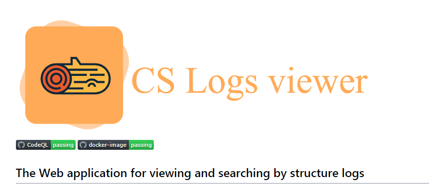 CS Logs viewer - The Web app for viewing and searching by structure logs media 1