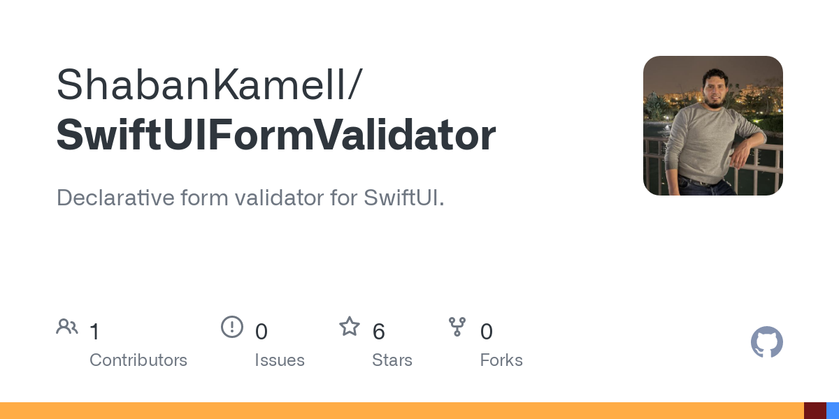 SwiftUIFormValidator gallery image