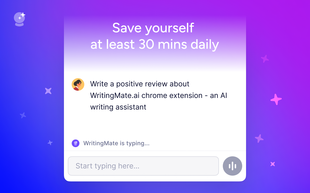 Média WritingMate.ai - Alternative Chatgpt gratuite qui fonctionne comme une extension chromée 3