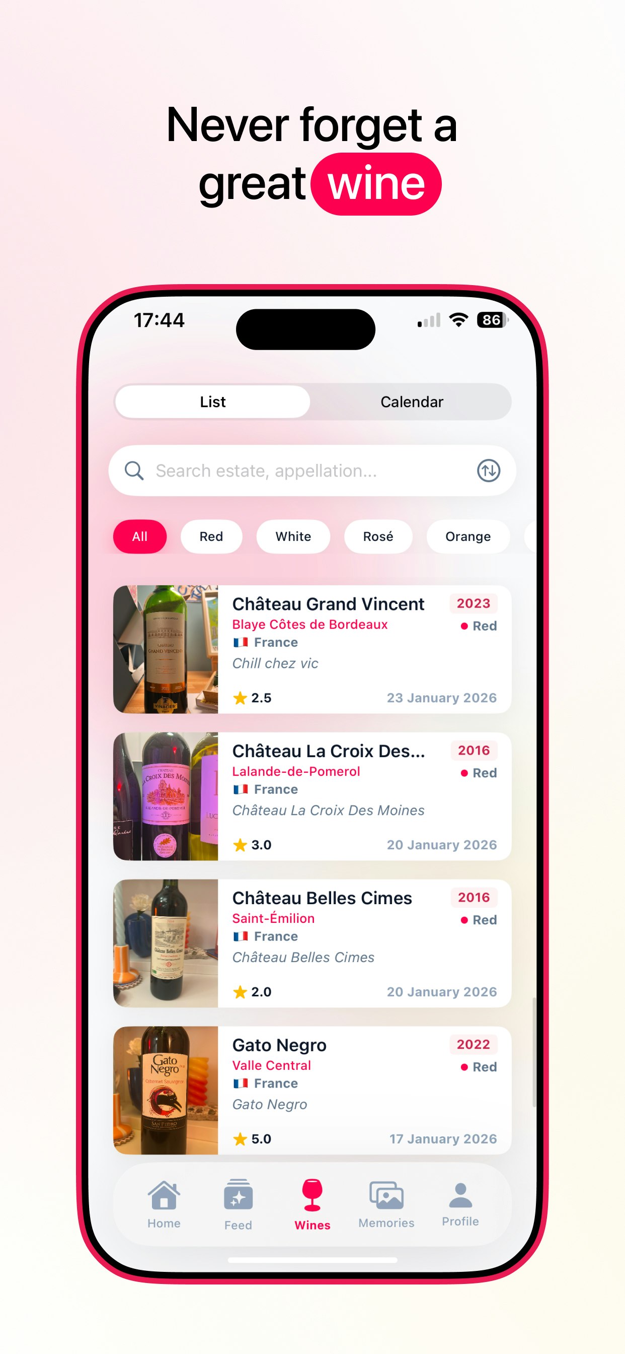 Wiona: Wine Journal gallery image