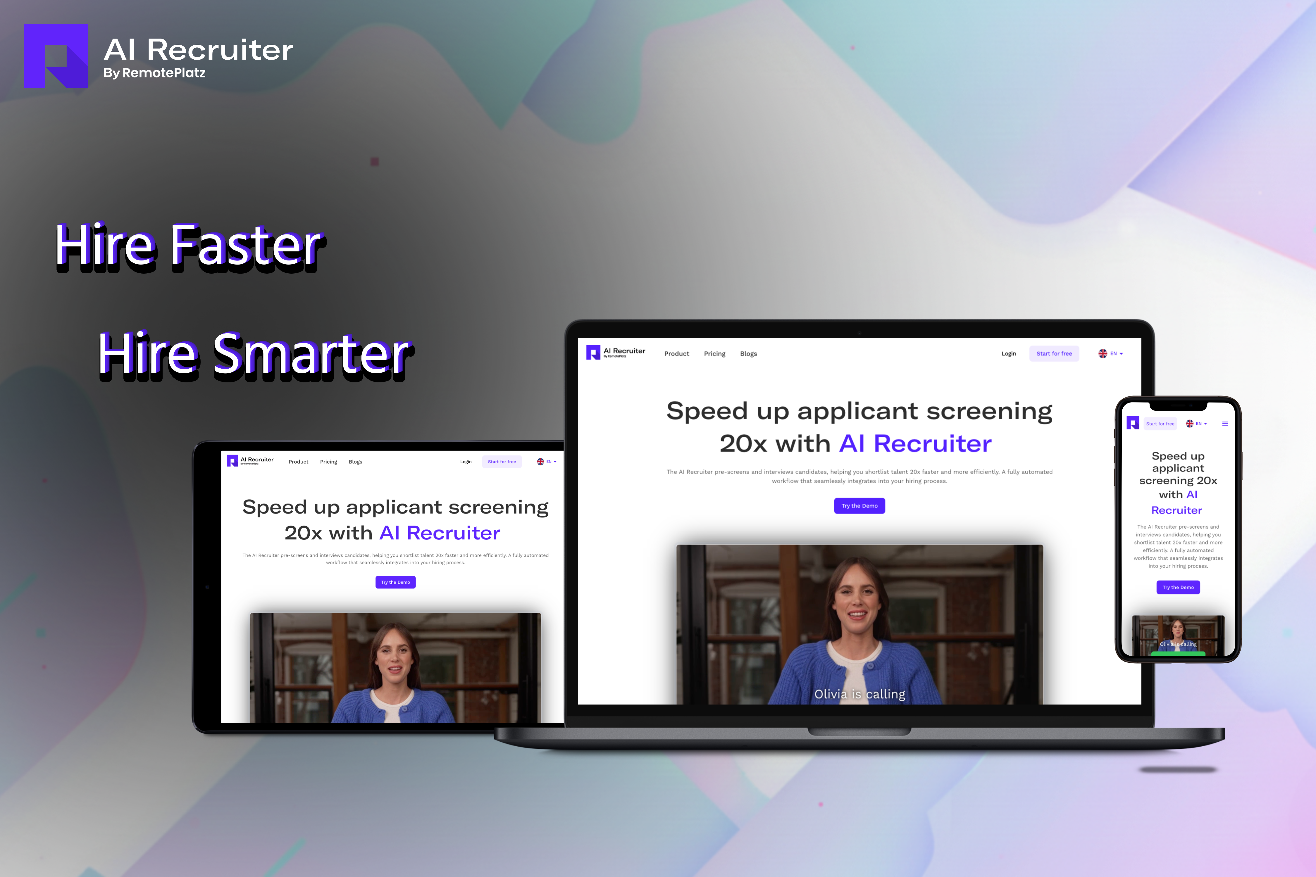 AI Recruiter - Main product screenshot demonstrating key features and user interface